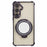 For Samsung Galaxy A55 5G Case Electroplating Kickstand Side Heart Pattern TPU Phone Cover - Black - 3