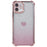 For iPhone 12 Case Heart Pattern TPU Glitter Phone Cover Four Corners Air Cushion - Pink - 2