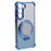 For Samsung Galaxy S23+ Case Glitter Gradient TPU Phone Cover Ring Holder Mirror - Blue - 3