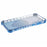 For Samsung Galaxy S23+ Case Glitter Gradient TPU Phone Cover Ring Holder Mirror - Blue - 5