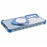 For Samsung Galaxy S23+ Case Glitter Gradient TPU Phone Cover Ring Holder Mirror - Blue - 6