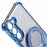 For Samsung Galaxy S23+ Case Glitter Gradient TPU Phone Cover Ring Holder Mirror - Blue - 7