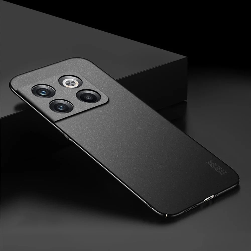 MOFI Shield Matte Series for OnePlus Ace Pro 5G / 10T 5G Ultra Slim Phone Case Drop-proof Hard PC Protective Back Cover - Black - 2