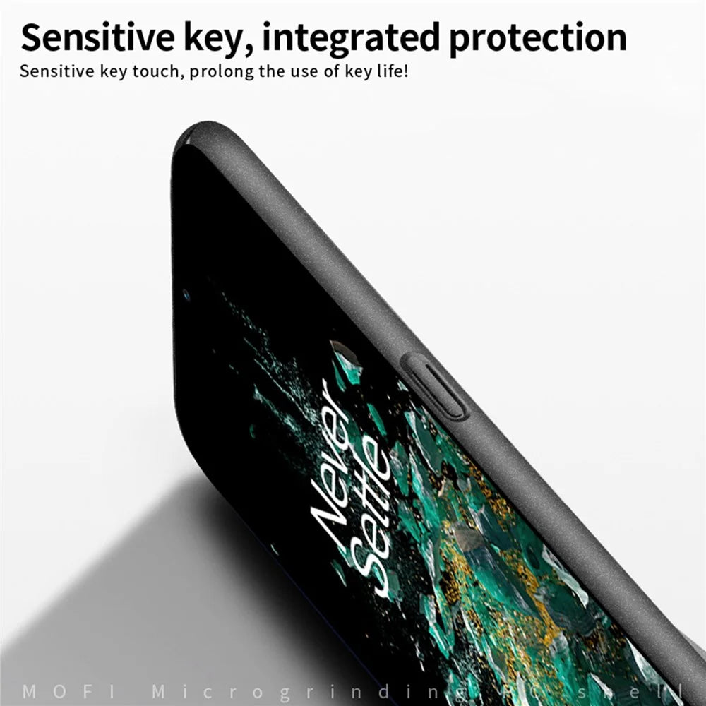MOFI Shield Matte Series for OnePlus Ace Pro 5G / 10T 5G Ultra Slim Phone Case Drop-proof Hard PC Protective Back Cover - Black - 3