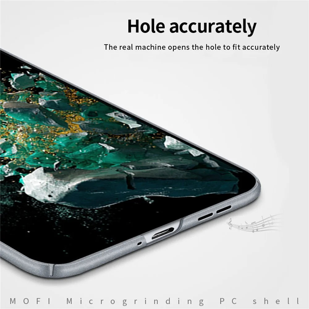 MOFI Shield Matte Series for OnePlus Ace Pro 5G / 10T 5G Ultra Slim Phone Case Drop-proof Hard PC Protective Back Cover - Black - 7