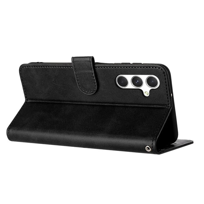 For Samsung Galaxy M55 5G / C55 5G / F55 5G Leather Wallet Stand Case Scratch-Proof Phone Cover - Black - 2