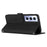 For Realme C65 4G Wallet Case Love Heart Imprinted Skin-Touch Feeling Leather Cover - Black - 3