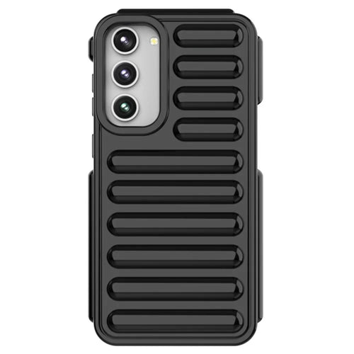 Capsule Series for Samsung Galaxy S23+ TPU Case Shockproof Ribbed Phone Cover - Black - 1