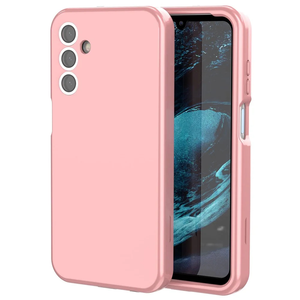 GW03 For Samsung Galaxy A15 5G Case TPU + PC Phone Cover Dual Layer Shockproof - Rose Gold - 1