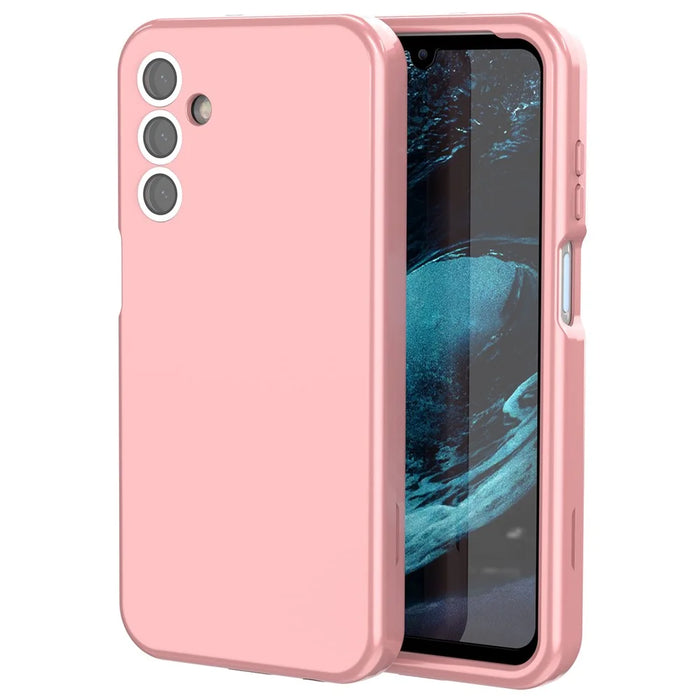 GW03 For Samsung Galaxy A15 5G Case TPU + PC Phone Cover Dual Layer Shockproof - Rose Gold - 1