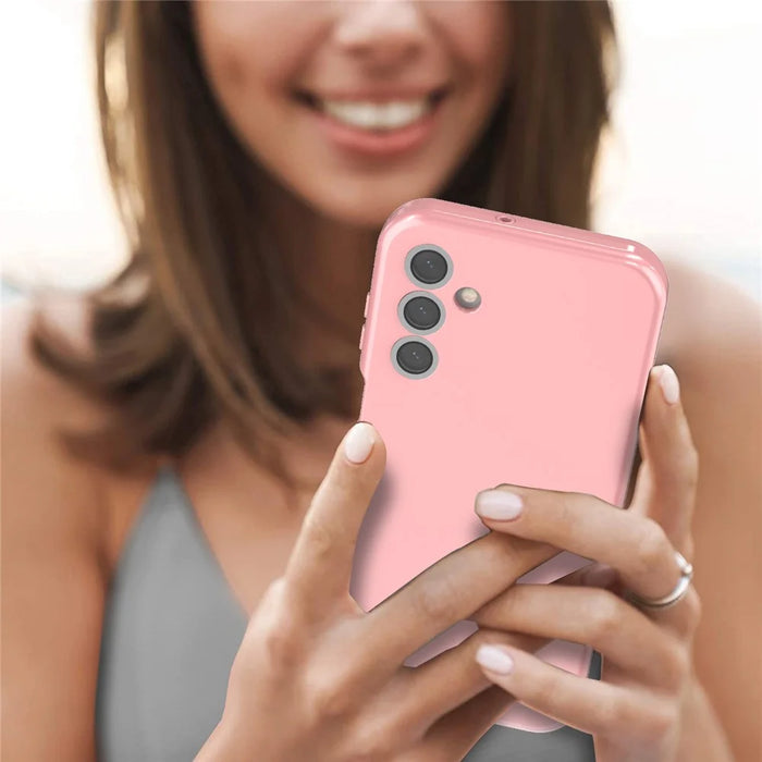 GW03 For Samsung Galaxy A15 5G Case TPU + PC Phone Cover Dual Layer Shockproof - Rose Gold - 6