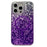 For iPhone 15 Pro Max Magnetic Case Geometric Rhombus IMD PC+TPU Phone Cover - Purple - 1