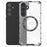 For Samsung Galaxy S23 FE Case Honeycomb Magnetic Ring TPU+PC Phone Cover - Transparent - 2