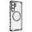 For Samsung Galaxy S23 FE Case Honeycomb Magnetic Ring TPU+PC Phone Cover - Transparent - 3