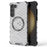 For Samsung Galaxy S23 Cell Phone Case Honeycomb TPU+PC Phone Cover Magnetic Case - Transparent - 1