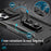 For iPhone 11 Pro Case PC+TPU Phone Cover Sliding Camshield Holder - Black - 4
