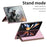 For Samsung Galaxy Z Fold6 5G Case Electroplating View Window Stand Leather Phone Cover - Pink - 2