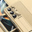 For Samsung Galaxy Z Fold6 5G Case Kickstand Leather+PC Hard Phone Cover with Screen Film and Stylus - Champagne Gold - 7