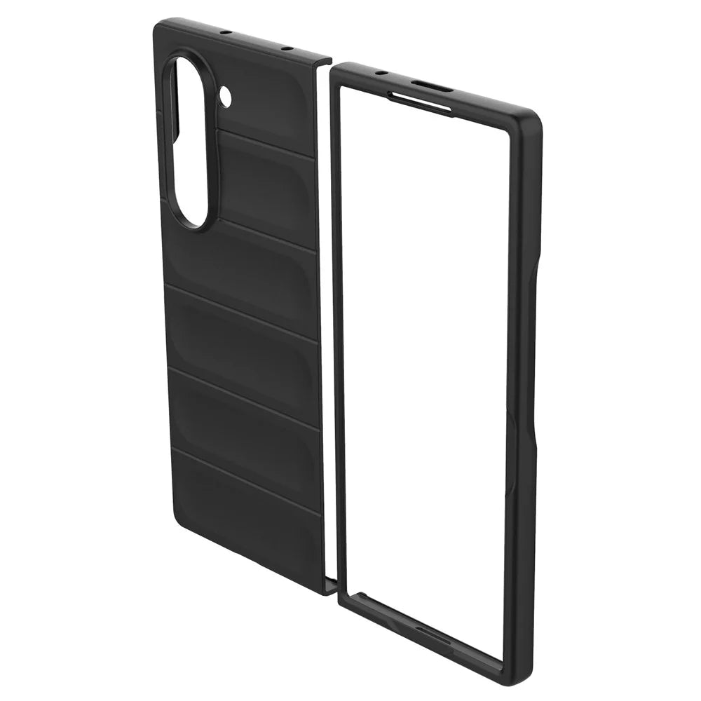 For Samsung Galaxy Z Fold6 5G Case Rugged Hard PC Folding Phone Cover - Black - 7