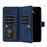 BINFEN COLOR For Samsung Galaxy Z Fold6 5G Case Zipper Pocket Wallet Leather Phone Cover - Blue - 3