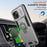 For iPhone 15 Plus Case Lens Protection PC+TPU Phone Cover with Kickstand - Grey - 5