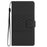 For Samsung Galaxy A35 5G Phone Case Imprinted Rhombus Wallet Stand Leather Cover - Black - 7