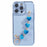 For iPhone 15 Pro Max Soft TPU Case Electroplating Slim Phone Cover with Strap - Blue - 1