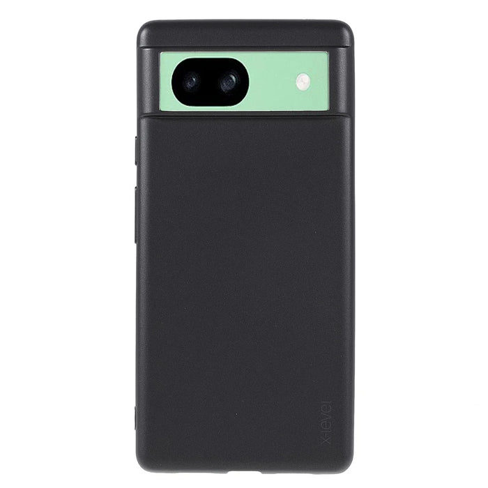 X-LEVEL Guardian Series For Google Pixel 8a Case Soft TPU Anti-Scratch Matte Phone Cover - Black - 1