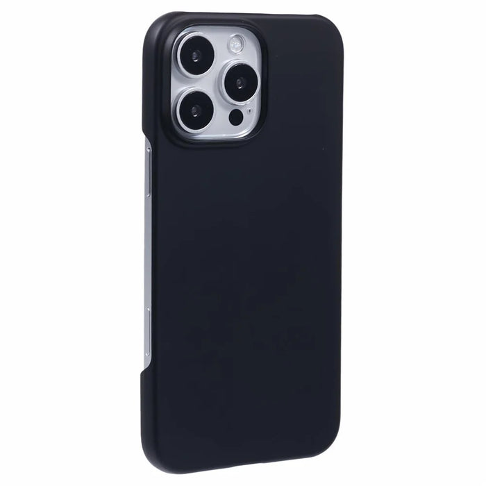 For iPhone 16 Pro Case PC Matte Skin-Touch Antifinger-Print Phone Back Cover - Black - 1