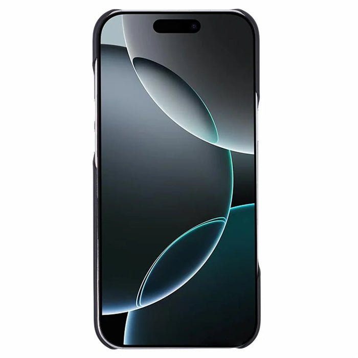 For iPhone 16 Pro Case PC Matte Skin-Touch Antifinger-Print Phone Back Cover - Black - 2