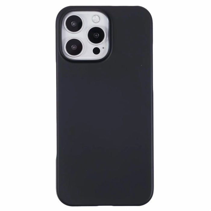 For iPhone 16 Pro Case PC Matte Skin-Touch Antifinger-Print Phone Back Cover - Black - 3