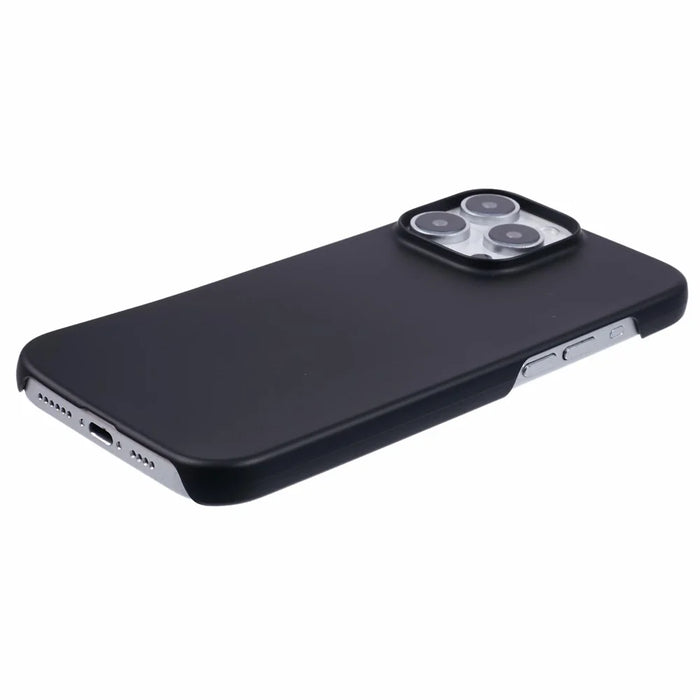For iPhone 16 Pro Case PC Matte Skin-Touch Antifinger-Print Phone Back Cover - Black - 5