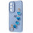 For Samsung Galaxy S24+ TPU Case Electroplating Edge Phone Cover with Heart Hand Strap - Blue - 3