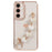 For Samsung Galaxy S24 Case Electroplating Soft TPU Phone Shell with Strap - White - 1