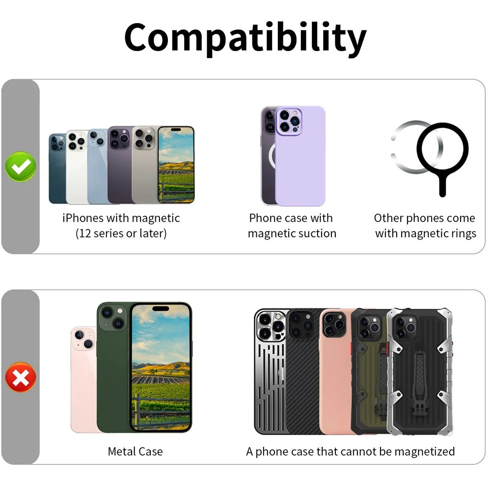 Cell Phone Back Card Bag Kickstand Magnetic Zipper Phone Card Holder - Light Purple - 7