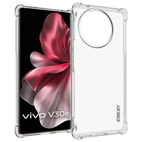 ENKAY HAT PRINCE For vivo V30e 5G TPU Case Clear Phone Cover Anti-Drop Corners Protection - 1