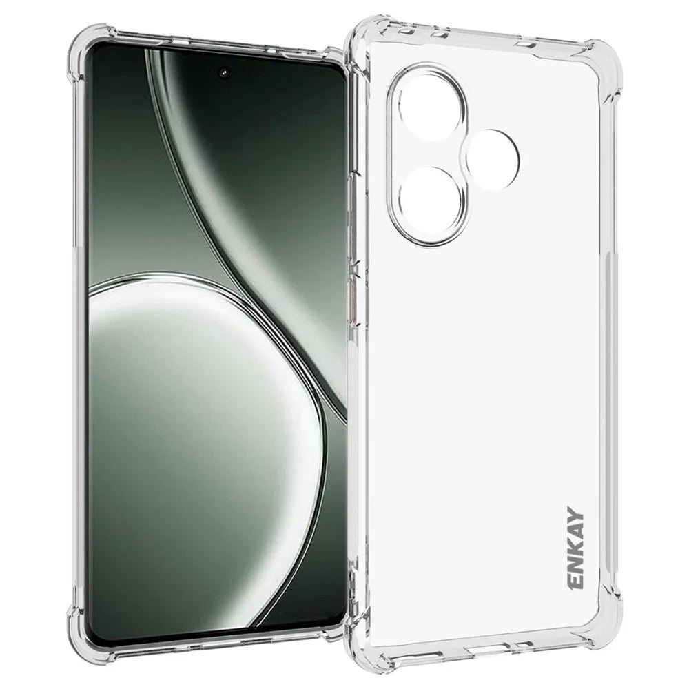 ENKAY HAT PRINCE For Realme GT Neo6 SE 5G Case Non-Slip Side Edge TPU Clear Phone Cover - 1