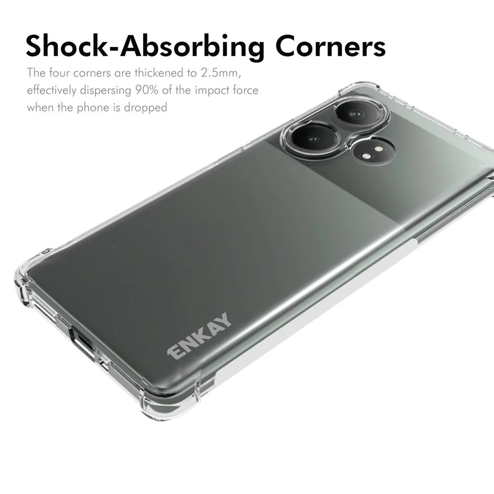 ENKAY HAT PRINCE For Realme GT Neo6 SE 5G Case Non-Slip Side Edge TPU Clear Phone Cover - 2