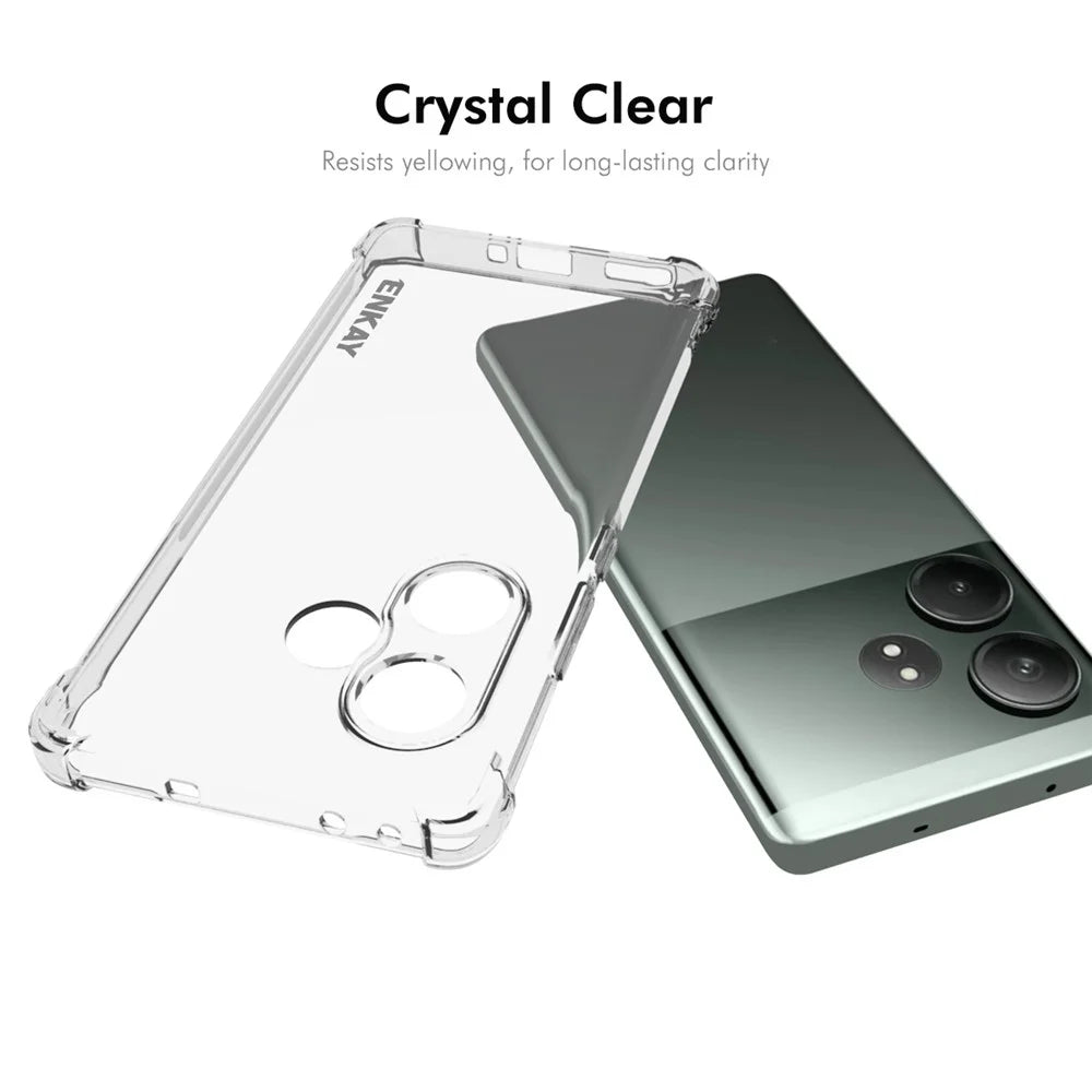 ENKAY HAT PRINCE For Realme GT Neo6 SE 5G Case Non-Slip Side Edge TPU Clear Phone Cover - 5