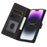 For iPhone 16 Pro Case PU Leather Card Slots Wallet Flip Phone Cover -  Black - 2
