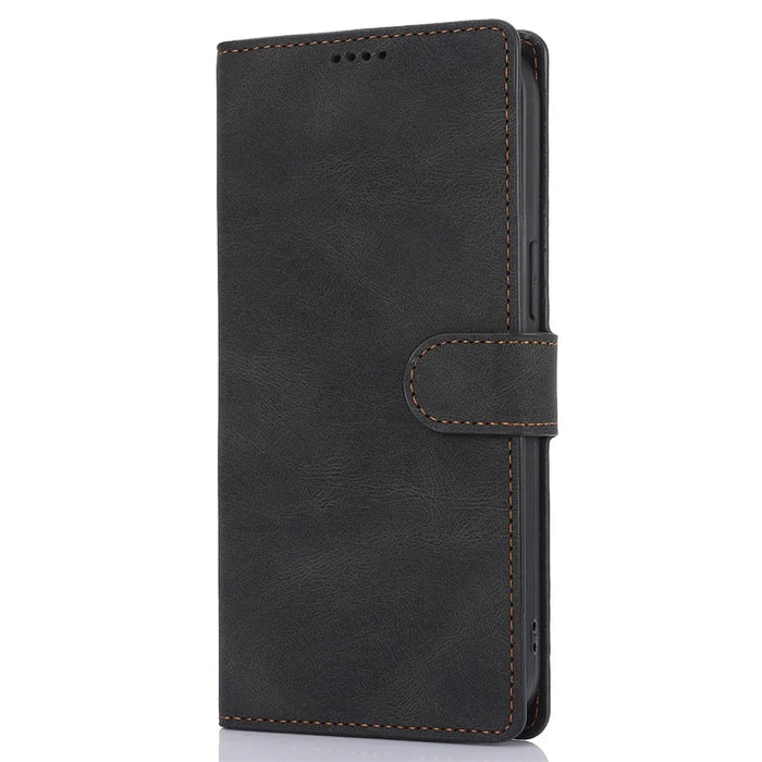 For iPhone 16 Pro Case PU Leather Card Slots Wallet Flip Phone Cover -  Black - 7