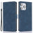For iPhone 16 Pro Max Case Wallet PU Leather Stand Phone Cover with Wrist Strap - Blue - 1