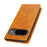 For Google Pixel 9 / Pixel 9 Pro Case PU Leather Wallet Magnetic Closing Phone Cover -  Light Brown - 6