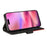 For iPhone 16 Leather Case Wallet Stand Color Splicing Phone Cover -  Black - 3