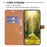 For iPhone 16 Pro Case Jeans Cloth Texture Wallet Splicing Phone Leather Cover -  Grey - 2