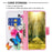 For iPhone 16 Pro Leather Case Pattern Printing Wallet Stand Phone Cover -  Two Butterflies - 3