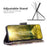 BF03 For iPhone 16 Pro Case Pattern Print PU Leather Phone Cover with Zipper Wallet - Flowers and Elephant - 2
