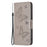 For iPhone 16 Pro Max Case Wallet Leather Phone Cover Butterflyimprinted -  Grey - 4