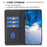 BINFEN COLOR BF18 For iPhone 16 Pro Case Card Slots PU Leather Phone Cover - Black - 3