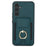 For Samsung Galaxy A54 5G Case Anit-Fall Kickstand Leather + TPU Phone Cover - Green - 1